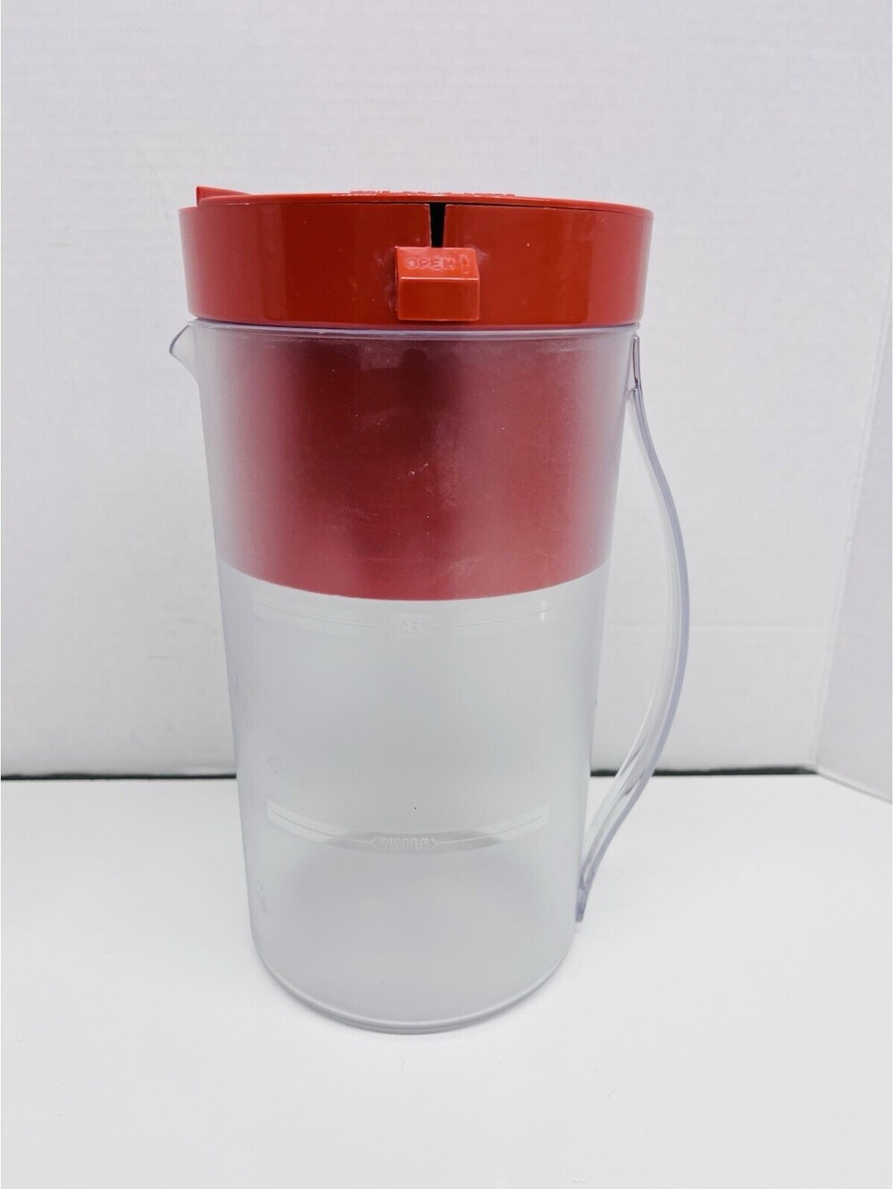 Mr Coffee TM1 Iced Tea Pot 2 Qt Quart Replacement Frosted Pitcher Red Lid